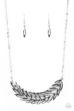 Load image into Gallery viewer, Flight of FANCINESS - Silver Feather Necklace
