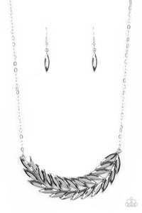 Flight of FANCINESS - Silver Feather Necklace