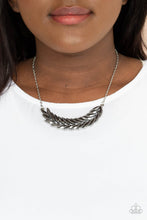 Load image into Gallery viewer, Flight of FANCINESS - Silver Feather Necklace
