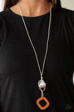 Load image into Gallery viewer, Top Of The WOOD Chain - Orange Wooden Necklace
