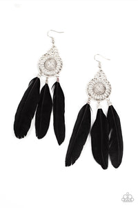 Pretty in PLUMES - Black Feather Earring - NEW RELEASE