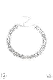 Full Reign- white choker necklace